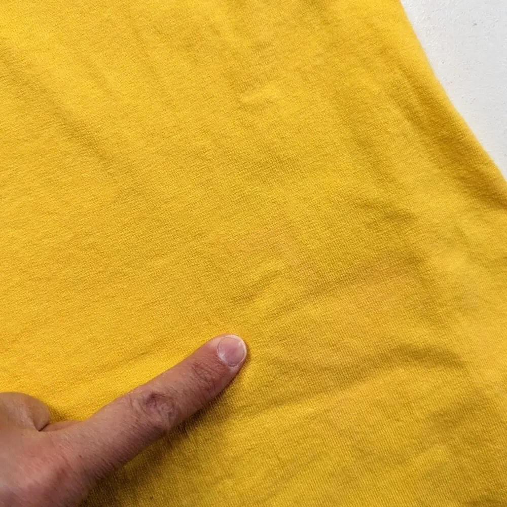 Vintage Disney World T-Shirt Kids Size XL Yellow Mickey Minnie Goofy Donald